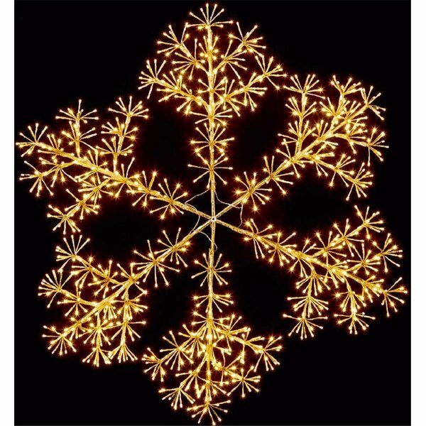 Queens Of Christmas 2 ft. LED Snowflake Wall Mount, Gold WM-SNFL02-LWW
